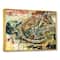 Designart - Mountain Bike Oil Painting - Abstract Framed Canvas Artwork